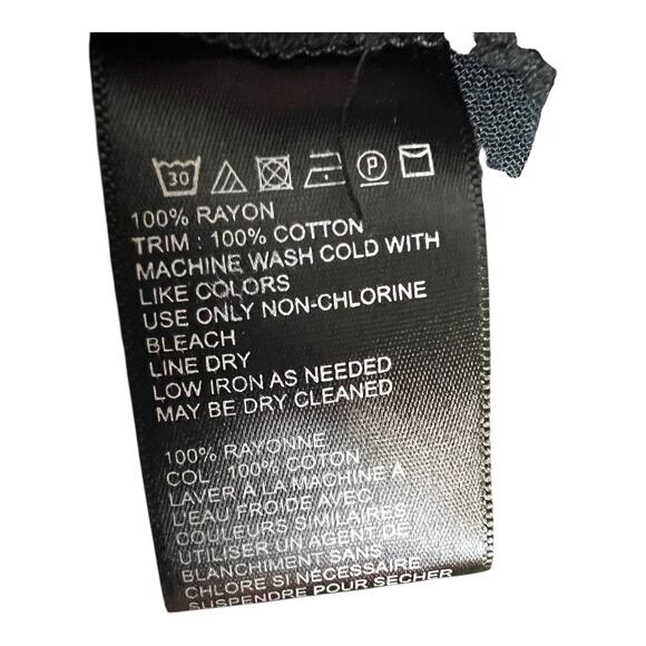 Urban Outfitters Marie Prairie Floral Wrap Jumpsuit Black 4 Boho wide leg Sheer - Picture 10 of 10